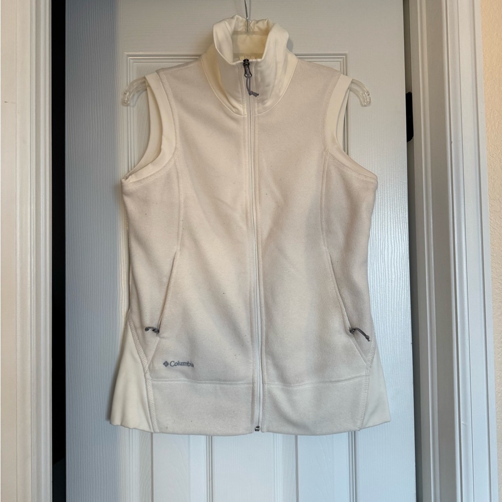 Columbia Ivory Fleece Zip Vest